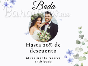 Ahorra hasta un 20% en tu boda con la reserva anticipada 